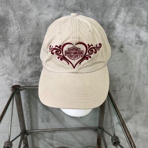 Harley Davidson Baseball Cap Hat Heart Embroidered The Original Scrunchy